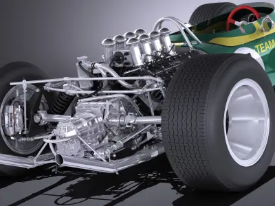 Lotus 49 1967-1970 VRAY 3D model