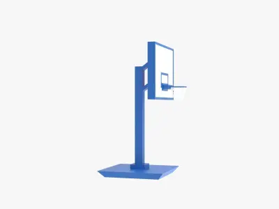 Basketball Hoop Low-poly 3D model
