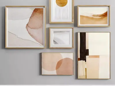 Minimal Photo Frame Set - 12 Low-poly 3D model