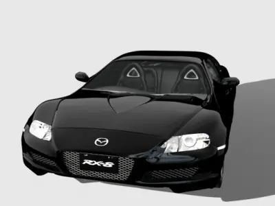 Mazda-RX8 mazda sports car 3D model