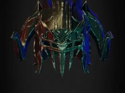 Final Fantasy 14 Chaos Helmet for Cosplay 3D print model