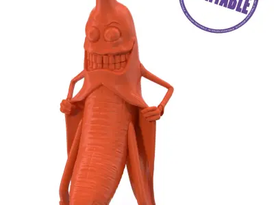maniac banana 3D print model
