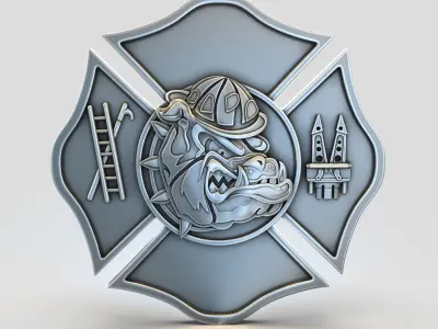 BUIIDOG fireman 3D print model