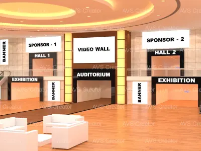 Virtual Lobby 3D model