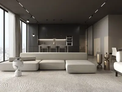 Hasa Project Living room 3D model