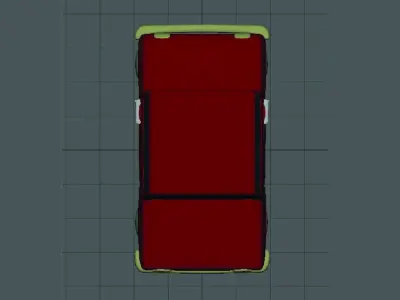 Cartoon Toy Car 3D model
