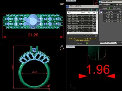 Jewelry Diamond Ring 3D Print Model  3D print model get