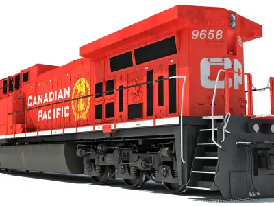Canadian Pacific Locomotive 3D model