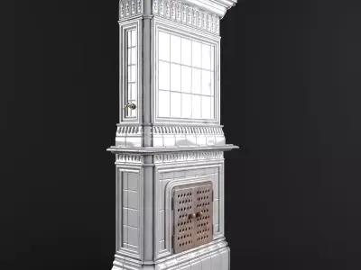 Majolica stove 3D model