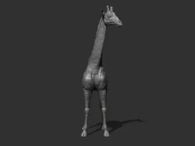 Giraffe full-length 3D print model