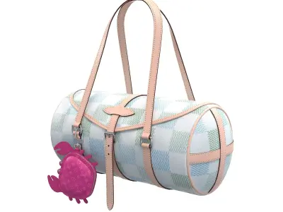 Louis Vuitton Papillon Bag Low-poly 3D model