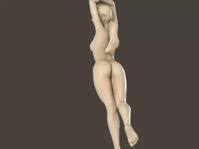 Ballerina Low-poly 3D model