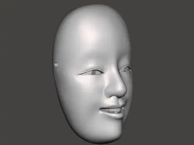 JAPANESE NOH MASK Onna-kei 3D print model