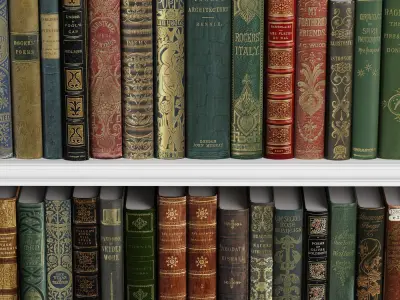 Classic Books 01 3D model