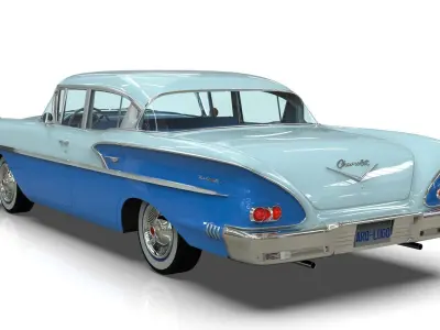 Chevrolet Belair Sedan 1958 3D Model 3D model