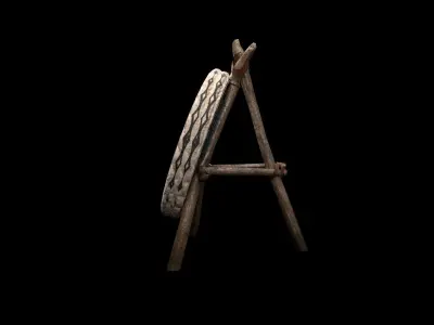 Archery Target - PBR - Textured Low-poly 3D model