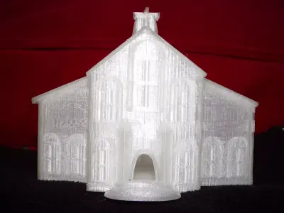 Western Style Church 3D print model