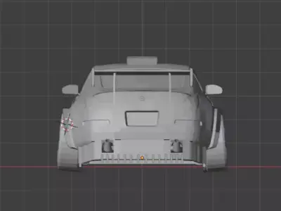 Nissan 350Z Burdor Shadow design bodykit 3D model