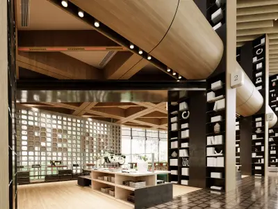  rear book bar 3D model