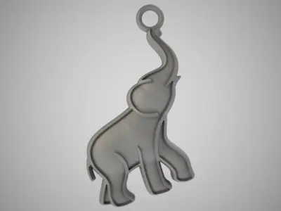 Forged Metal Elephant 3D print model