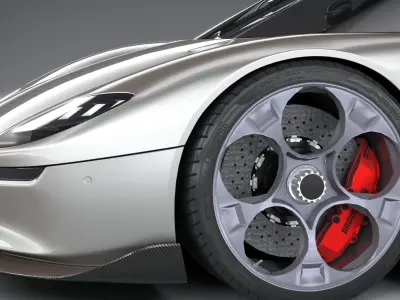 Koenigsegg CC850 2023 LowPoly 3D model