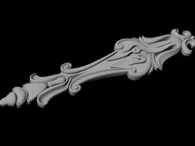Central decor ornament for furniture 3D model 313