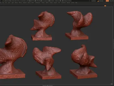 Modern Abstract Decorative sculpture 3d print model 3D print model