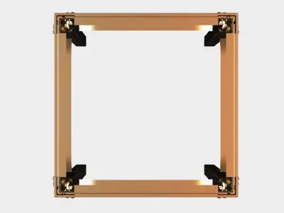 Carved coffee table for cnc 17 3D model