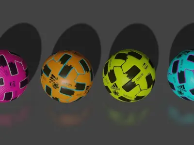 Uniforia 2020 - Official Euro Cup Match Ball - Adidas Low-poly 3D model