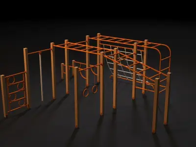 Sports complex 8 3D model