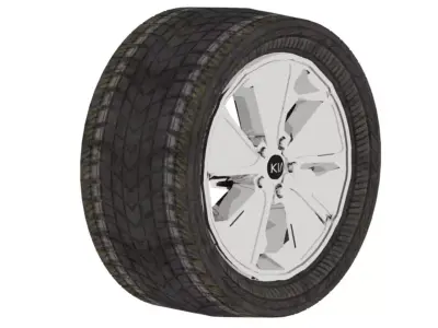 KIA car wheel 3D model