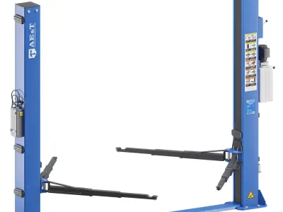 Two-post lift for auto service  3D model