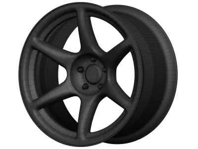 Kansei Tandem Aftermarket Wheel Low-poly 3D model