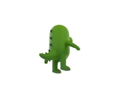 Crocodile Character 3D model