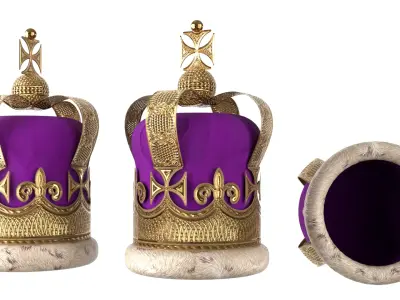 Crown  Low-poly 3D model