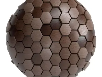 Wooden Wall Decor Material 10- Pbr By Sbsar File 3D model