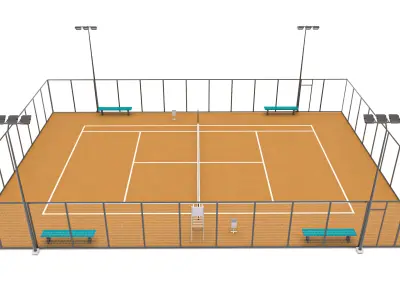 Tennis Court 4 3D model