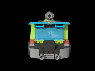 Lego Rocket Car 3D model