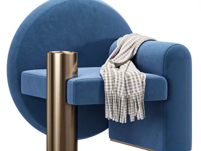 Valsusa Armchair 3D model