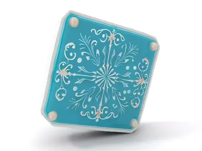 Turquoise Mandala Lid model pack Texture