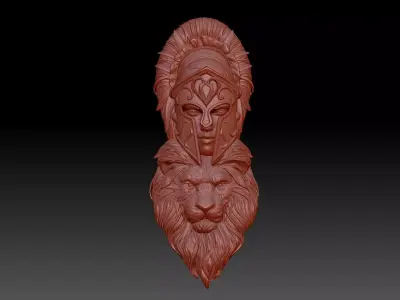 Lion girl 3D print model