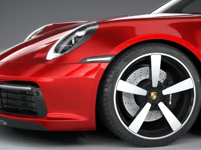 Porsche 911 Targa 2021 3D model