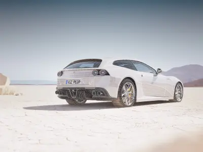 Luxury italian sport car unbranded 3D model