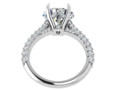 Oval Diamond Ring 4602 3D print model