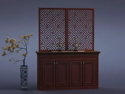 cabinet cabinet wardrobe sofa bed table bookshelve 3D model