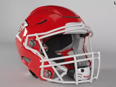 CHIEFS KANSAS CITY Helmet Football AFC West PBR updated 2025 3D model