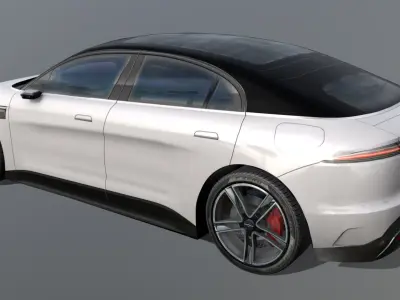 Sony Vision S concept car Low-poly 3D model