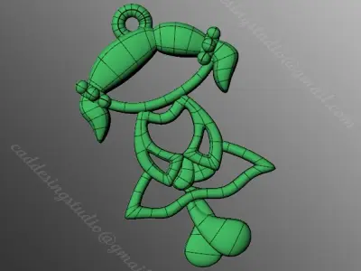 pendant ak1 3D print model