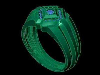 man daimond ring 3D print model