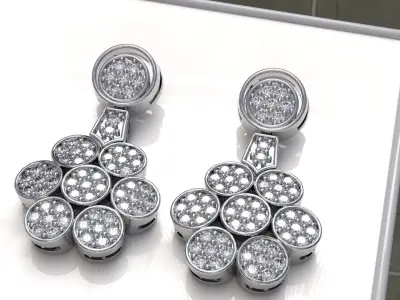 FLOWER EARRING 6 3D print model